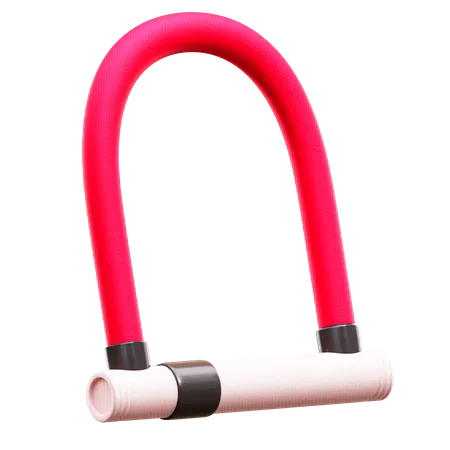 Bicycle Lock  3D Illustration