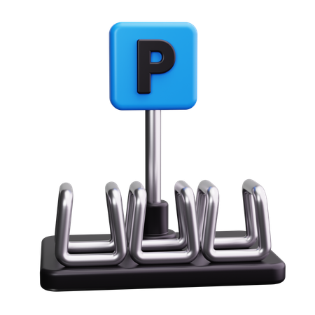 Bicycle Park  3D Icon