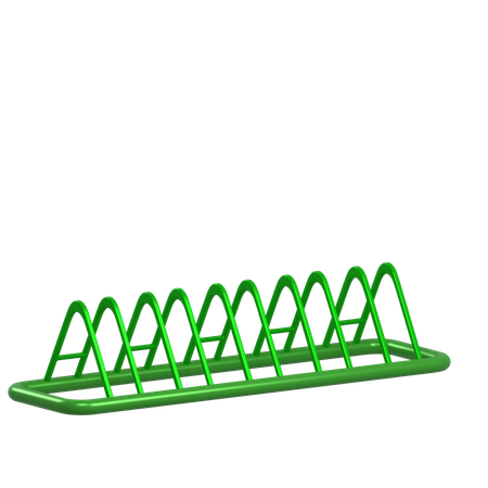 자전거 주차대  3D Icon