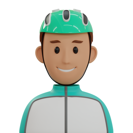 Bicycle Player 3D Icon