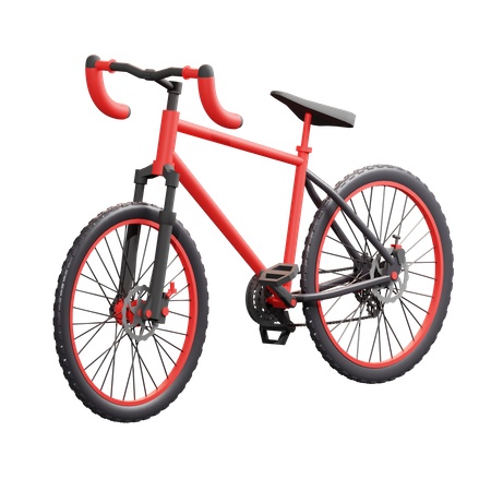 Bicycle Racing  3D Illustration