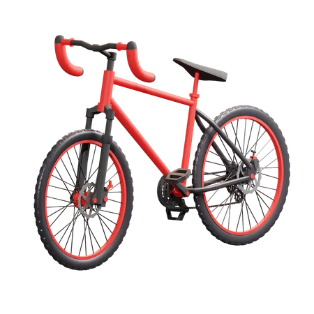 Bicycle Racing  3D Illustration