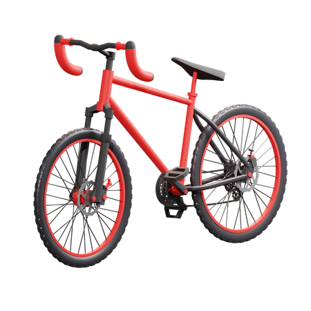 Bicycle Racing  3D Illustration