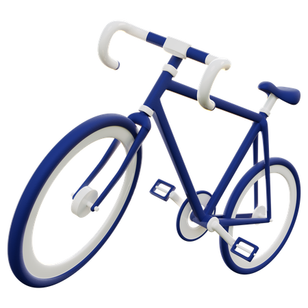 Bicycle Racing  3D Illustration