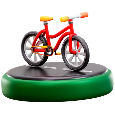 Bicycle Racing 3D Illustration