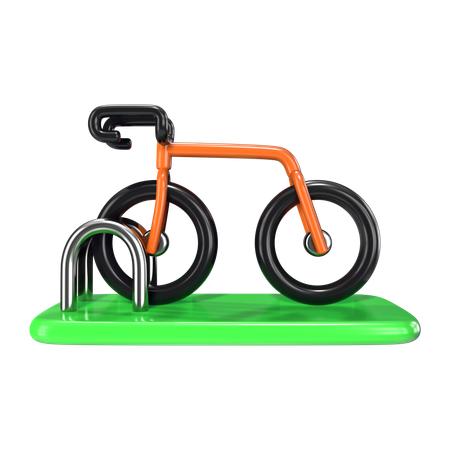 自転車ラック  3D Icon