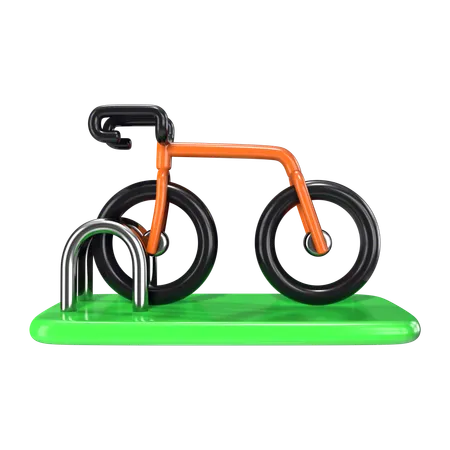 自転車ラック  3D Icon