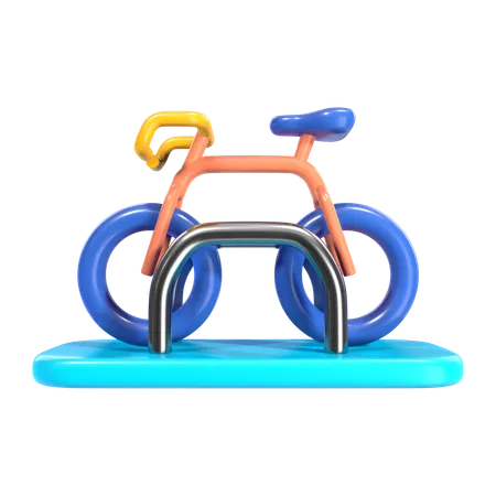 自転車ラック  3D Icon