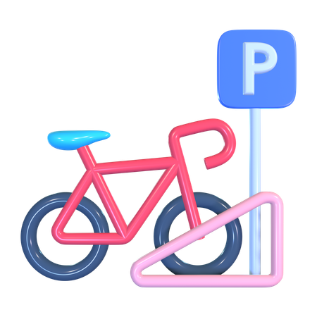 Bicycle Rack  3D Icon