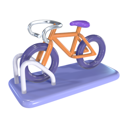 Bicycle Rack  3D Icon