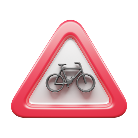 Bicycle Sign  3D Icon