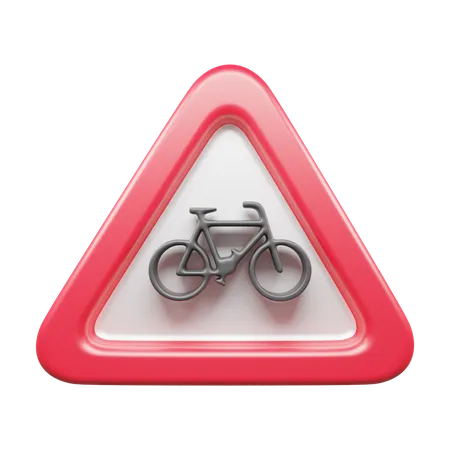 Bicycle Sign  3D Icon