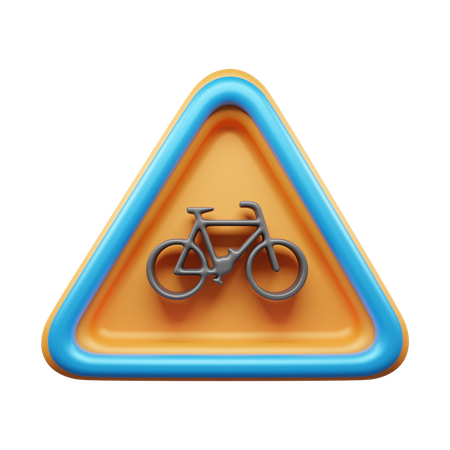 Bicycle Sign  3D Icon