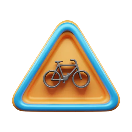 Bicycle Sign  3D Icon