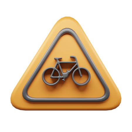 Bicycle Sign  3D Icon