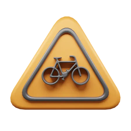 Bicycle Sign  3D Icon