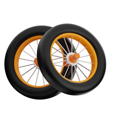 Bicycle Tire  3D Icon