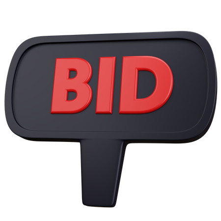 Bid Board  3D Icon