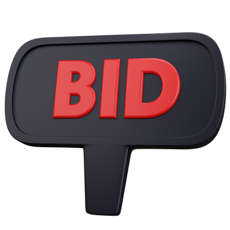 Bid Board 3D Icon