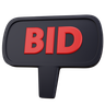 3d bidding board illustration