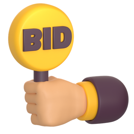 Bid Nft  3D Icon