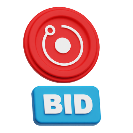 Bid Render Token  3D Icon