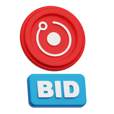 Bid Render Token  3D Icon