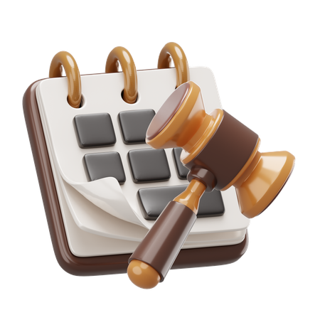 Bidding Date  3D Icon