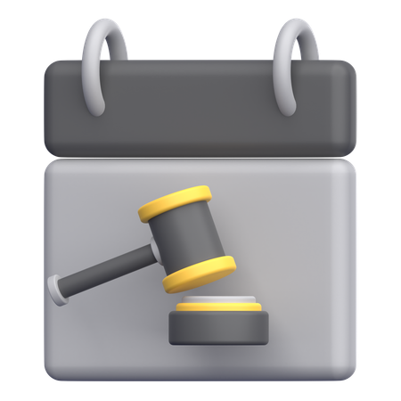 Bidding Date  3D Icon