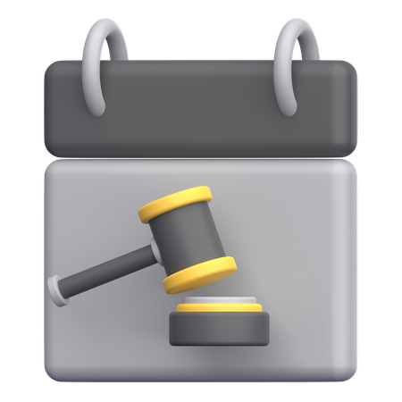 Bidding Date  3D Icon