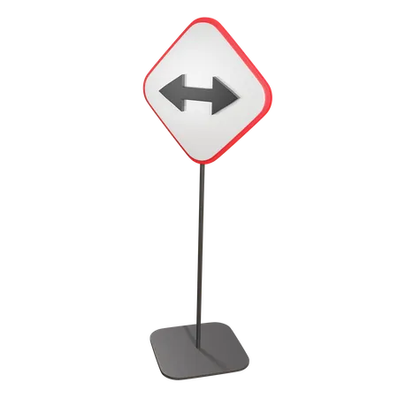 Deux directions  3D Icon