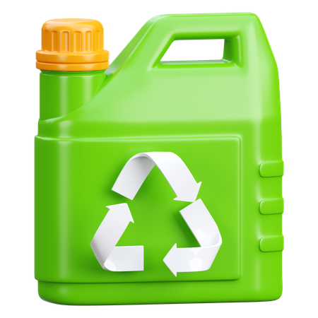 Reciclaje de bidones de plastico  3D Icon