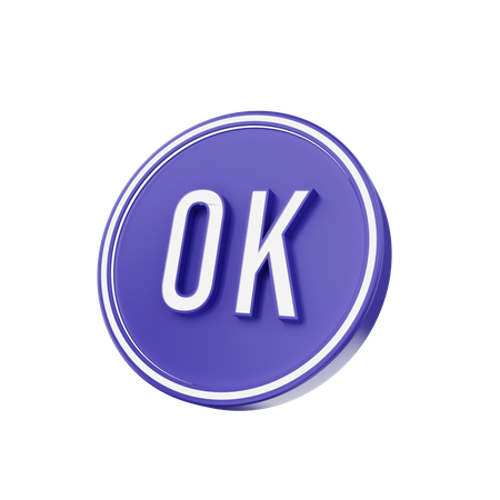 OK  3D Icon