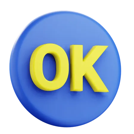 OK  3D Icon