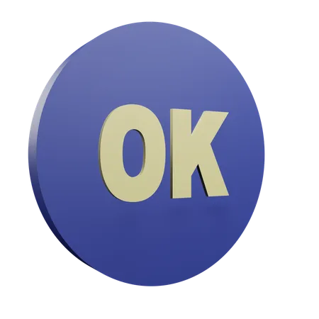 OK  3D Icon