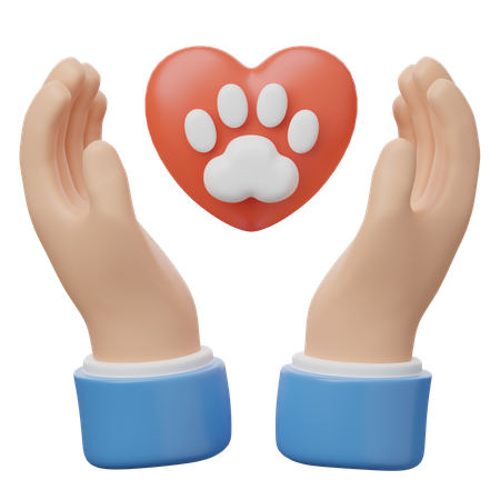 Bien-être animal  3D Icon