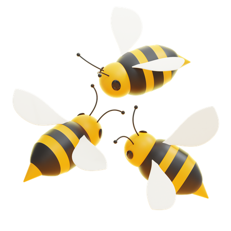 Bienenschwarm  3D Icon