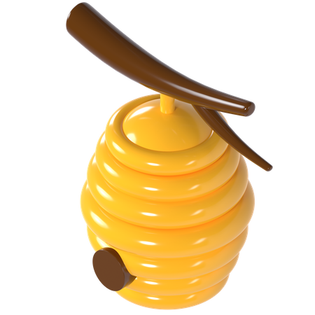 Bienenstock  3D Illustration