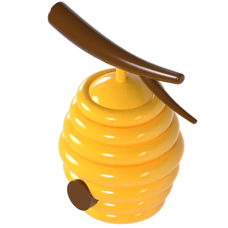 Bienenstock  3D Illustration