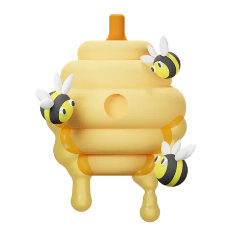 Bienenstock  3D Icon