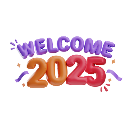 Bienvenido 2025  3D Icon