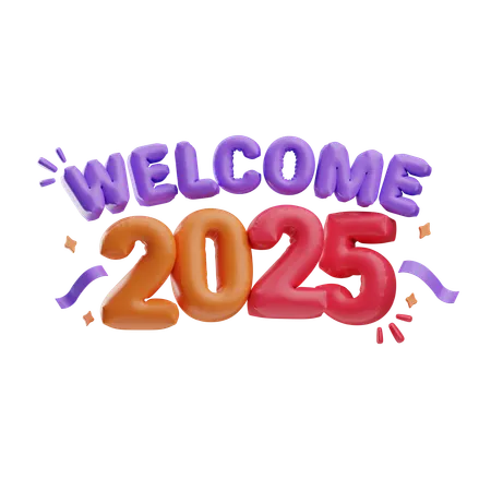 Bienvenido 2025  3D Icon