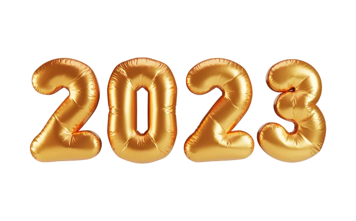 Bienvenido en 2023  3D Illustration