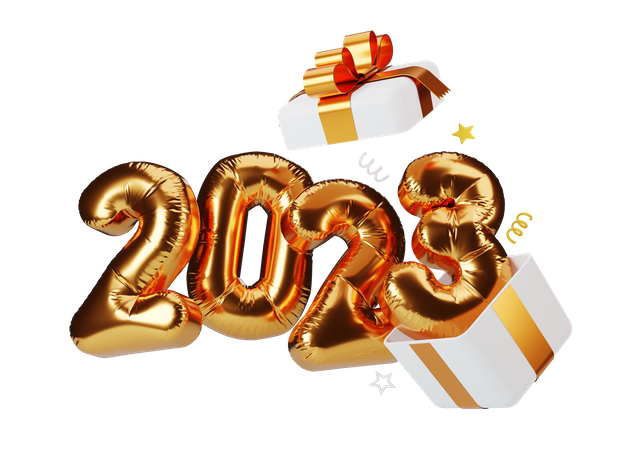 Bienvenido en 2023  3D Illustration