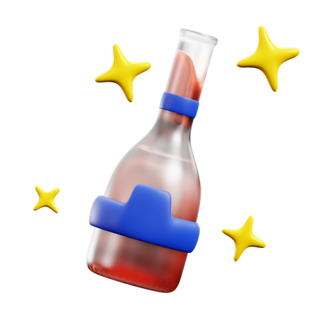 Bierflasche  3D Icon