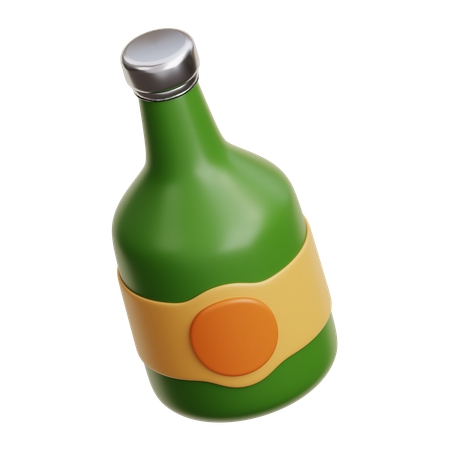 Bierflasche  3D Icon