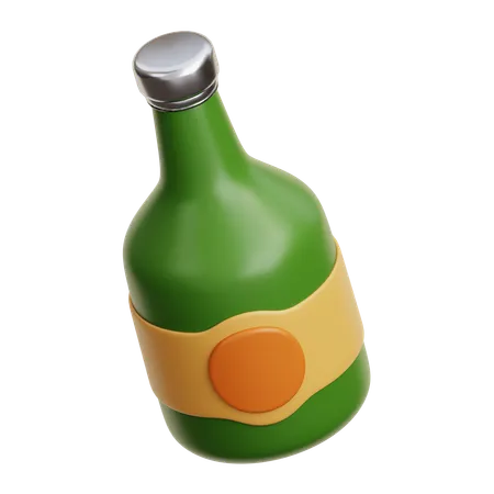 Bierflasche  3D Icon