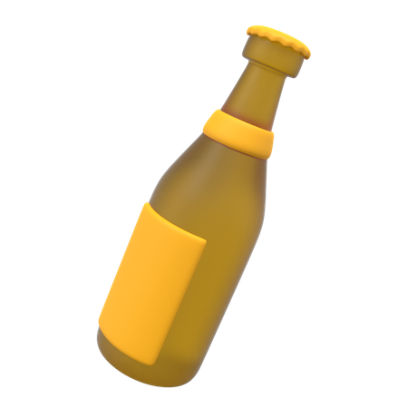 Bierflasche  3D Illustration