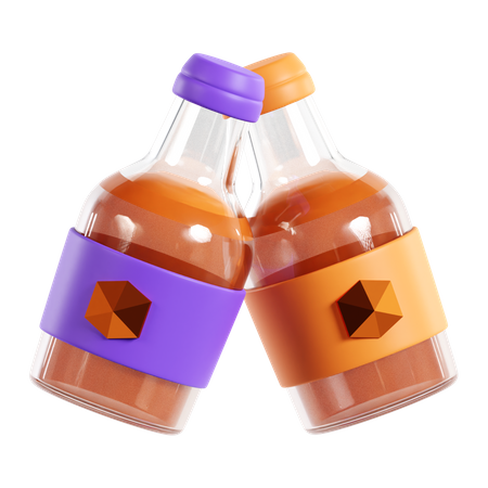 Bierflasche  3D Icon