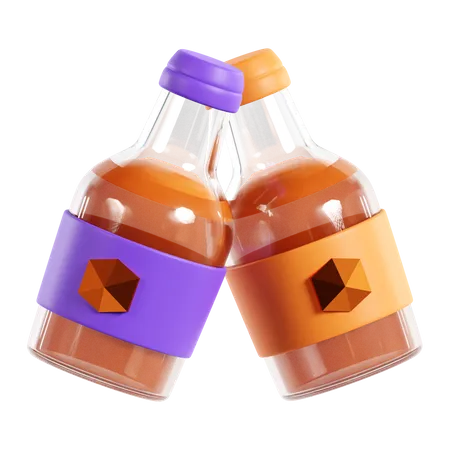 Bierflasche  3D Icon